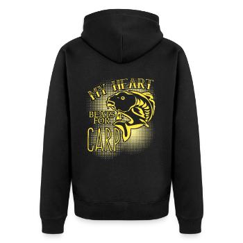 Pêche à la ligne Pêche à la carpe Pêche - Veste à capuche bio Premium Unisexe - noir - Dos - Nico (187cm)