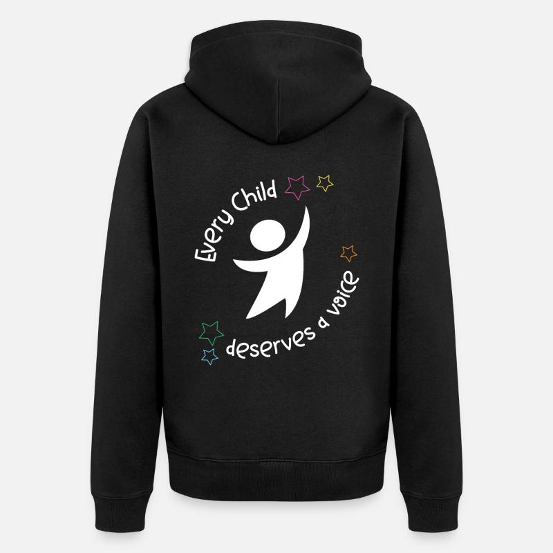 Speech Therapist Therapy Assistant - Unisex Premium Organic Zip Hoodie - black