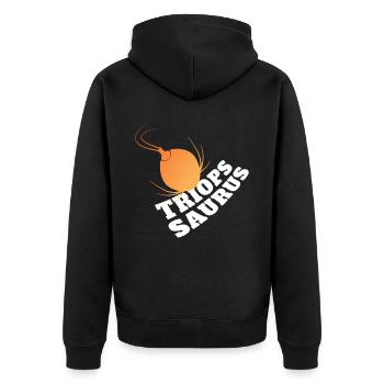 Triops saurus Écrevisses préhistoriques - Veste à capuche bio Premium Unisexe - noir - Dos - Nico (187cm)