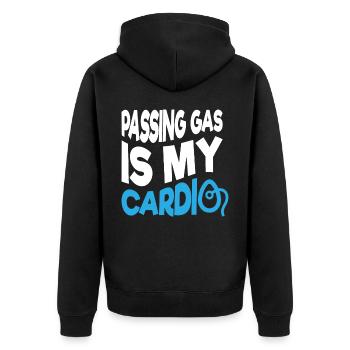 Anesthesiologist, Anesthesiology - Unisex Premium Organic Zip Hoodie - black - Back - Nico (187cm)