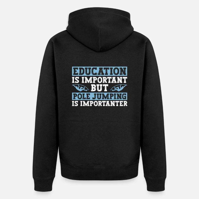 Stabhochspringer Stabhochsprung - Veste à capuche bio Premium Unisexe - noir