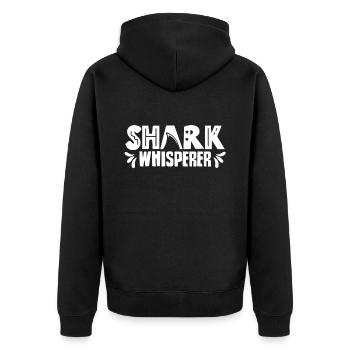 Shark Whisperer Shark Whisperer Sharks Shark Tooth - Veste à capuche bio Premium Unisexe - noir - Dos - Nico (187cm)