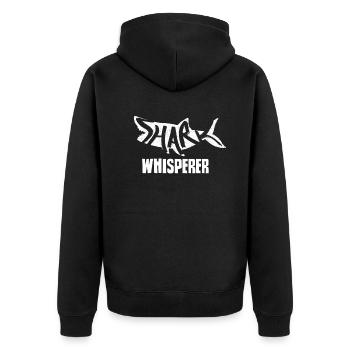 Shark Whisperer Shark Whisperer Sharks Requin à dents de requin - Veste à capuche bio Premium Unisexe - noir - Dos - Nico (187cm)