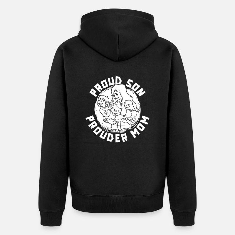 Maman Mère - Veste à capuche bio Premium Unisexe - noir