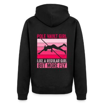 Stabhochspringer Mädchen Stabhochsprung Frau - Veste à capuche bio Premium Unisexe - noir - Dos - Nico (187cm)