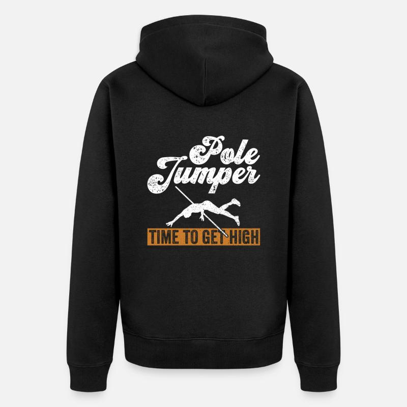 Stabhochsprung Stabhochspringen - Veste à capuche bio Premium Unisexe - noir