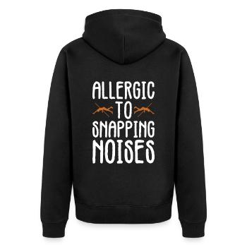 Stabspringer Und Stabhochsprung - Unisex Premium Bio Zip Hoodie - Schwarz - Hinten - Nico (187cm)