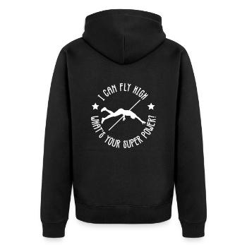 Stabhochspringer Stabhochsprung Stabhochspringen - Veste à capuche bio Premium Unisexe - noir - Dos - Nico (187cm)