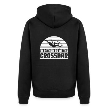 Stabhochspringen - Veste à capuche bio Premium Unisexe - noir - Dos - Nico (187cm)
