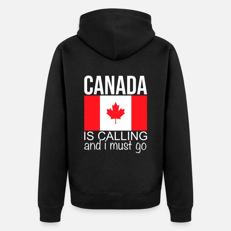 Canada Dicton - Veste à capuche bio Premium Unisexe - noir