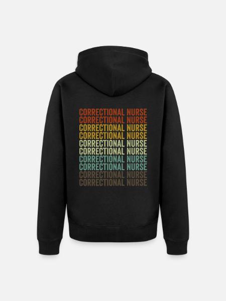 Nurse in prison Nurse - Unisex Premium Organic Zip Hoodie - black
