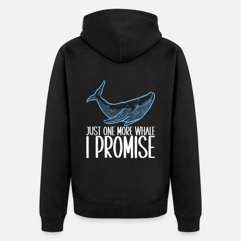 Observateurs de baleines - Veste à capuche bio Premium Unisexe - noir