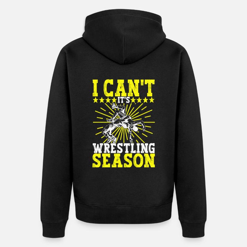 Wrestling Ringen Ringer - Unisex Premium Bio Zip Hoodie - Schwarz