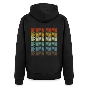 Drame Mama Théâtre Artiste de théâtre - Veste à capuche bio Premium Unisexe - noir - Dos - Nico (187cm)
