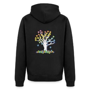 Psychology Psychologist - Unisex Premium Organic Zip Hoodie - black - Back - Nico (187cm)