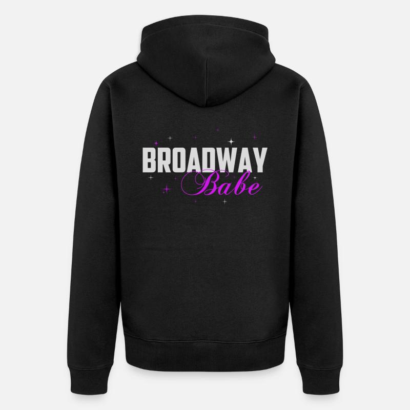Broadway, Musical, Nerd de théâtre - Veste à capuche bio Premium Unisexe - noir