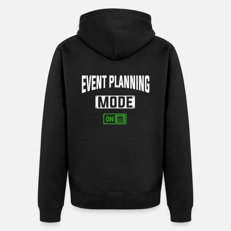 Planification d’événements, Planificateur d’événements - Veste à capuche bio Premium Unisexe - noir