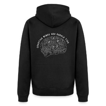 Neuroscience, Neuroscientists - Unisex Premium Organic Zip Hoodie - black - Back - Nico (187cm)
