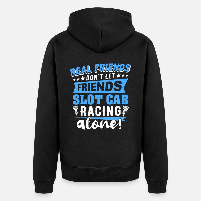 Course de voitures à sous - Veste à capuche bio Premium Unisexe - noir