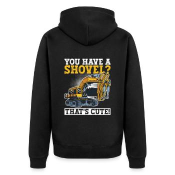 Bagger Baggern Bauarbeiter Und - Unisex Premium Organic Zip Hoodie - black - Back - Nico (187cm)