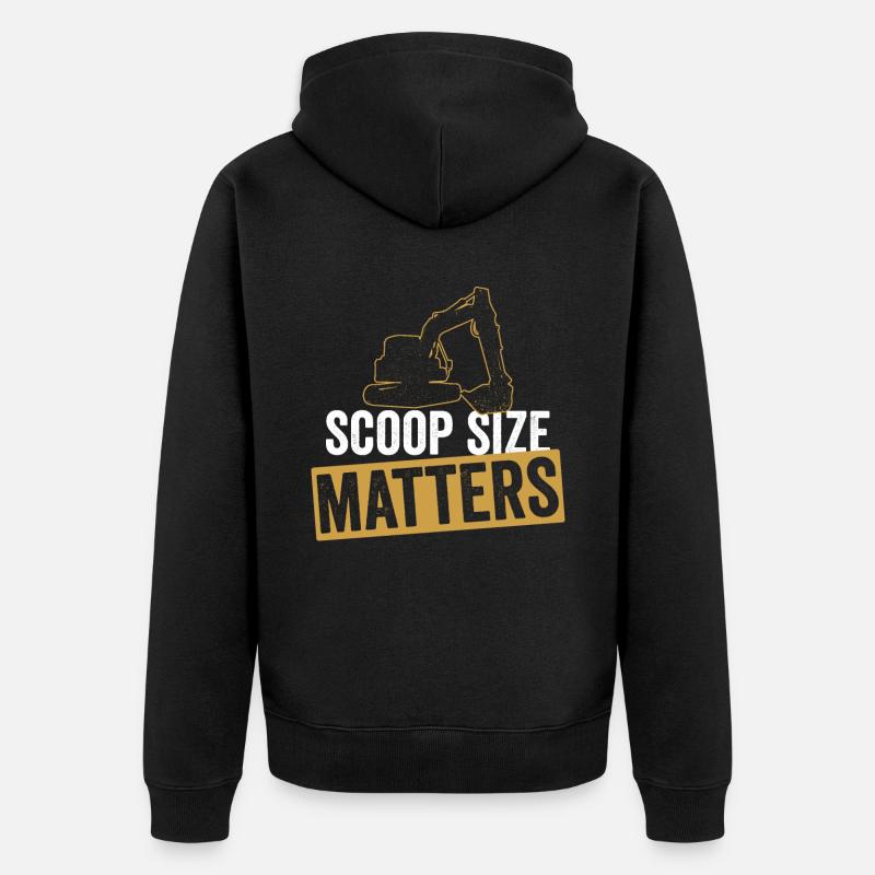 Baggerfahrer Bagger Sandbagger - Veste à capuche bio Premium Unisexe - noir