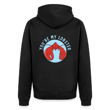 Tu es mon homard mangeur d’écrevisses Fruits de mer Homard - Veste à capuche bio Premium Unisexe - noir - Dos - Nico (187cm)