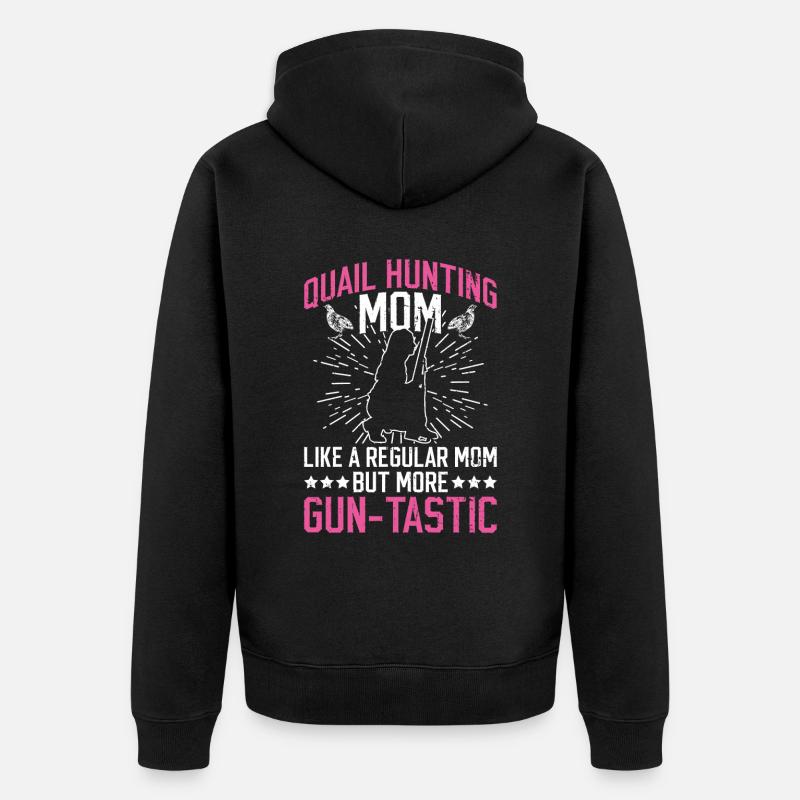 Wachteljagd Mutter Wachtel Jäger Mama - Veste à capuche bio Premium Unisexe - noir