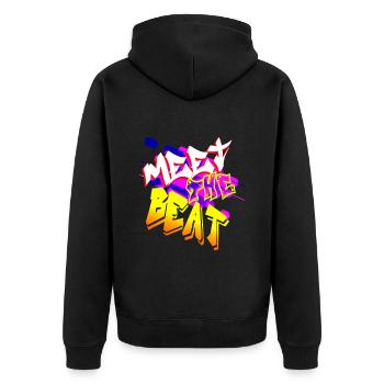 Beat Hip Hop bgirl - Unisex Premium Bio Zip Hoodie - Schwarz - Hinten - Nico (187cm)