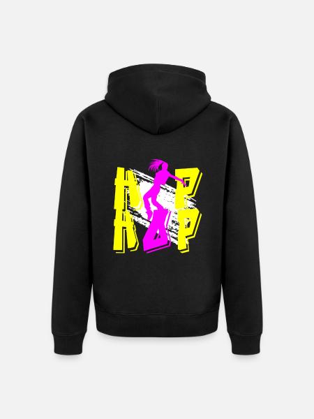 Hip Hop Dance - Unisex Premium Bio Zip Hoodie - Schwarz