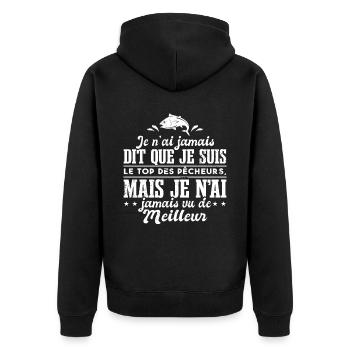 Pêcheur - Veste à capuche bio Premium Unisexe - noir - Dos - Nico (187cm)