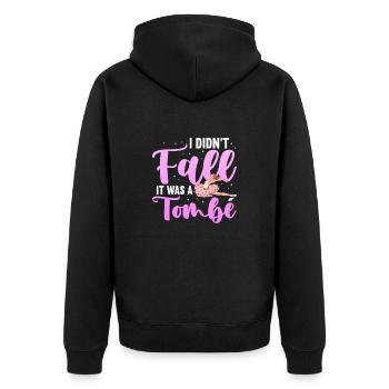 Ballet Ballerine Ballet Danseuse Danse Cadeau - Veste à capuche bio Premium Unisexe - noir - Dos - Nico (187cm)