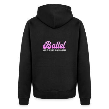 Ballet Ballerine Ballet Danseuse Danse Cadeau - Veste à capuche bio Premium Unisexe - noir - Dos - Nico (187cm)