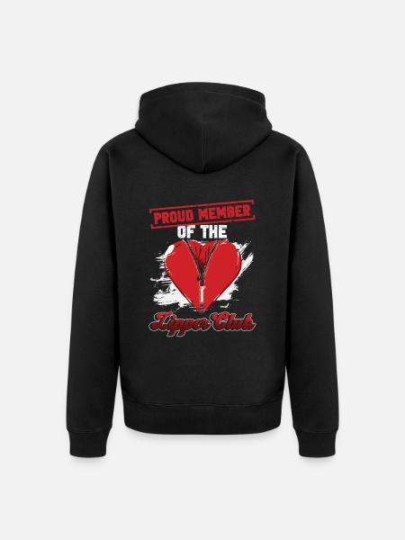 Herzoperation Herz OP Herztransplantation - Unisex Premium Organic Zip Hoodie - black