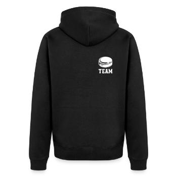 Équipe de hockey sur glace d’Eishockey - Veste à capuche bio Premium Unisexe - noir - Dos - Nico (187cm)