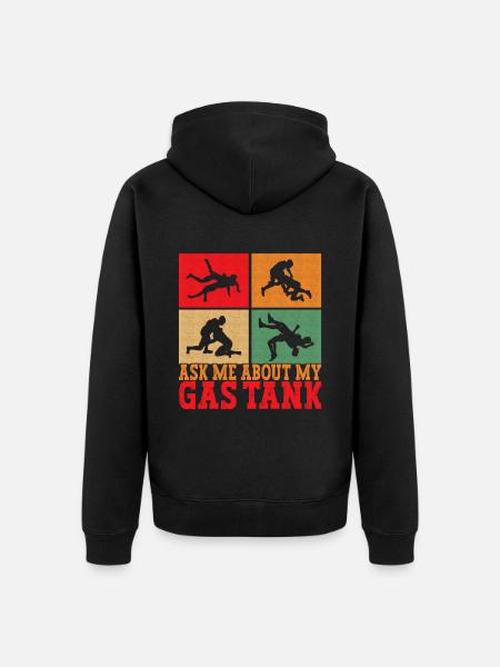 Wrestling Wrestling Wrestlers - Unisex Premium Organic Zip Hoodie - black