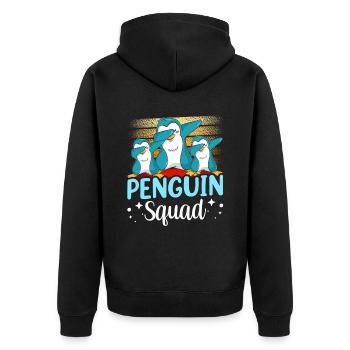 Penguin Team Animal Lovers Pingouins Mignon - Veste à capuche bio Premium Unisexe - noir - Dos - Nico (187cm)