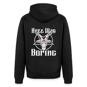 Satan Belzébuth Diable Gothique Pentagramme Mystique - Veste à capuche bio Premium Unisexe - noir - Dos - Nico (187cm)