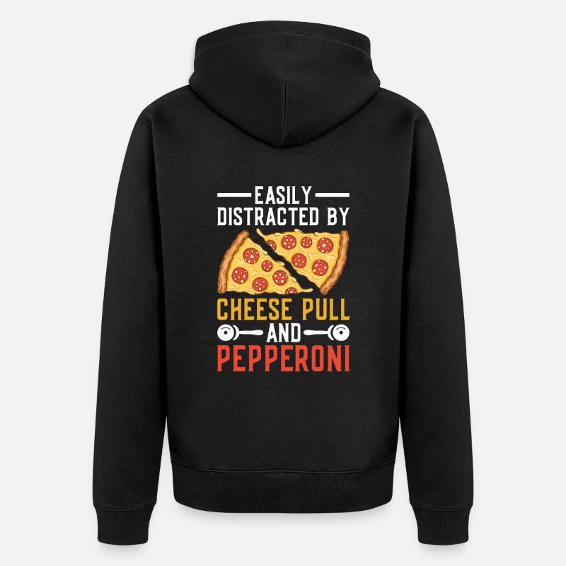 Pizza Pizzabäcker Pepperoni Pizza - Veste à capuche bio Premium Unisexe - noir