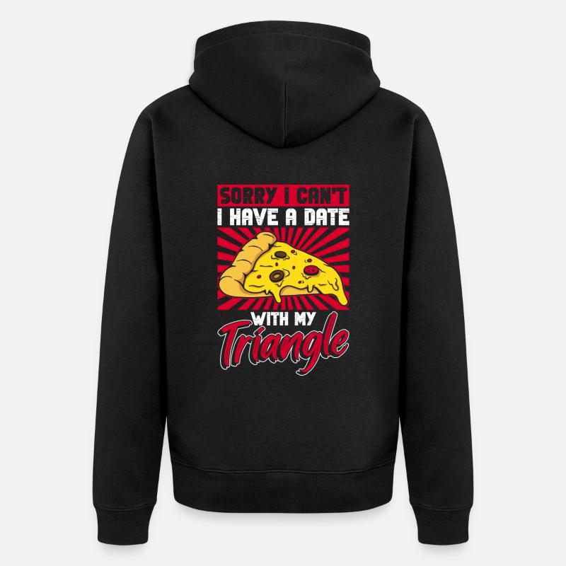Pizza Pizzabäcker Hobby Pizzabäcker - Unisex Premium Bio Zip Hoodie - Schwarz