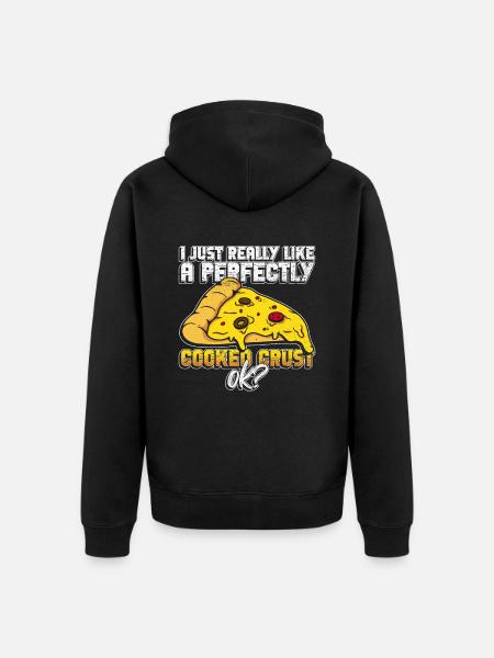 Pizza Pizzabäcker Pizzaolo Pizza Backen - Veste à capuche bio Premium Unisexe - noir