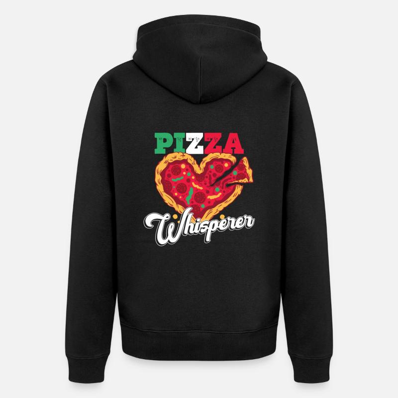 Pizza Whisperer Pizzabäcker Pizzaolo - Veste à capuche bio Premium Unisexe - noir