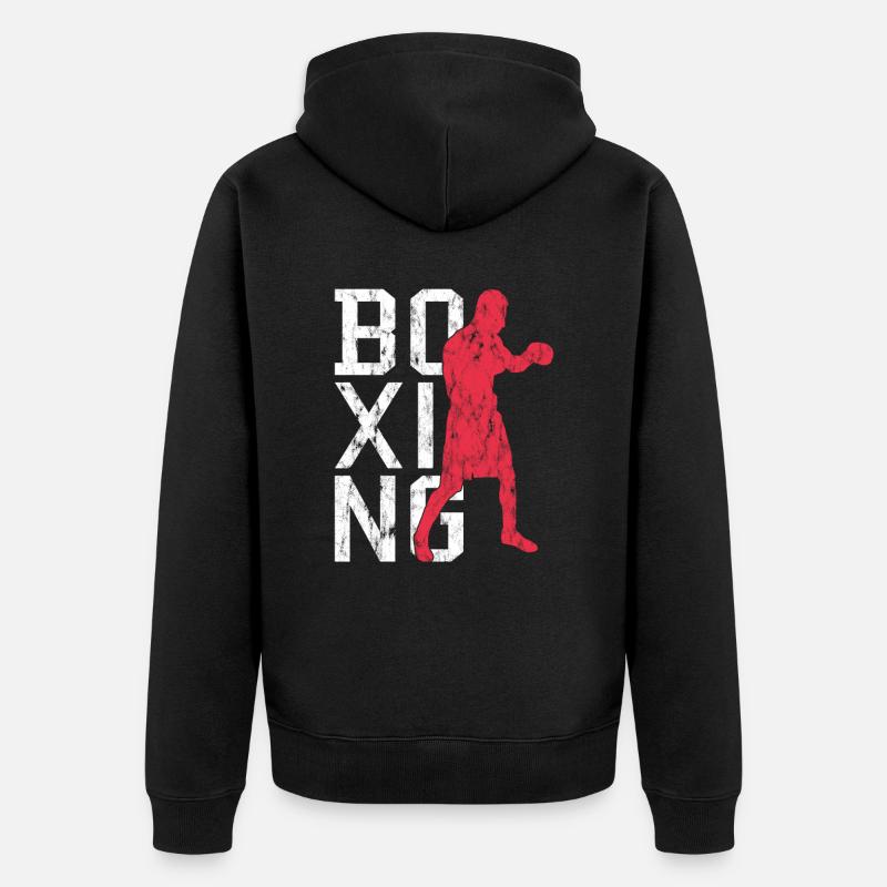 Boxe - Veste à capuche bio Premium Unisexe - noir