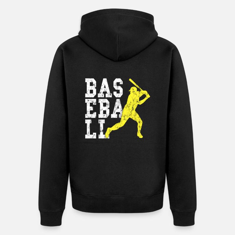 Base-ball - Veste à capuche bio Premium Unisexe - noir