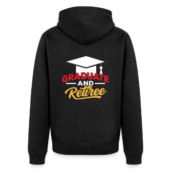 Diplômés et retraités diplômés-entreprise - Veste à capuche bio Premium Unisexe - noir - Dos - Nico (187cm)