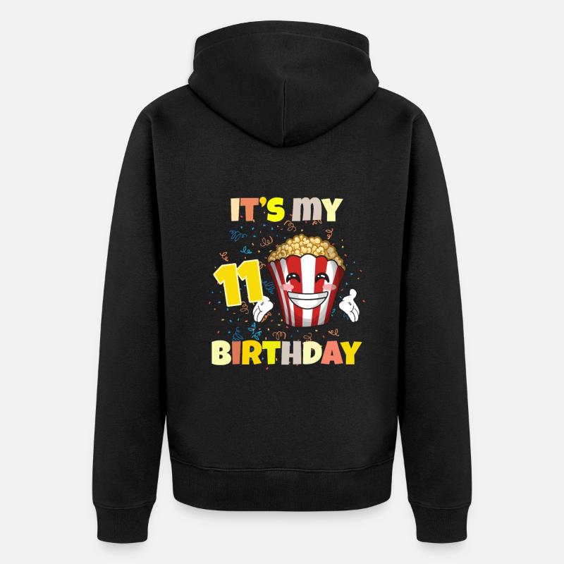 C’est mon 11e anniversaire - Veste à capuche bio Premium Unisexe - noir