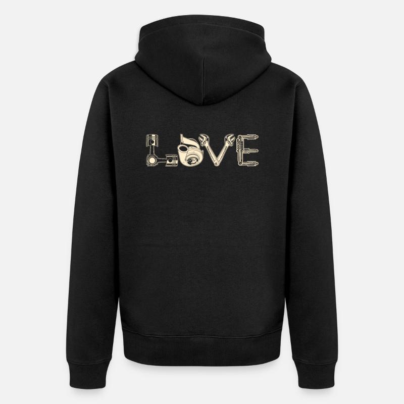 LOVE Tuning PS-Lovers Car Screwdriver - Veste à capuche bio Premium Unisexe - noir