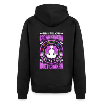 Praticiens de Reiki & Maître Reiki - Veste à capuche bio Premium Unisexe - noir - Dos - Nico (187cm)