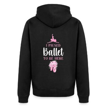 Ballet Danseuse Danse Ballerine - Veste à capuche bio Premium Unisexe - noir - Dos - Nico (187cm)