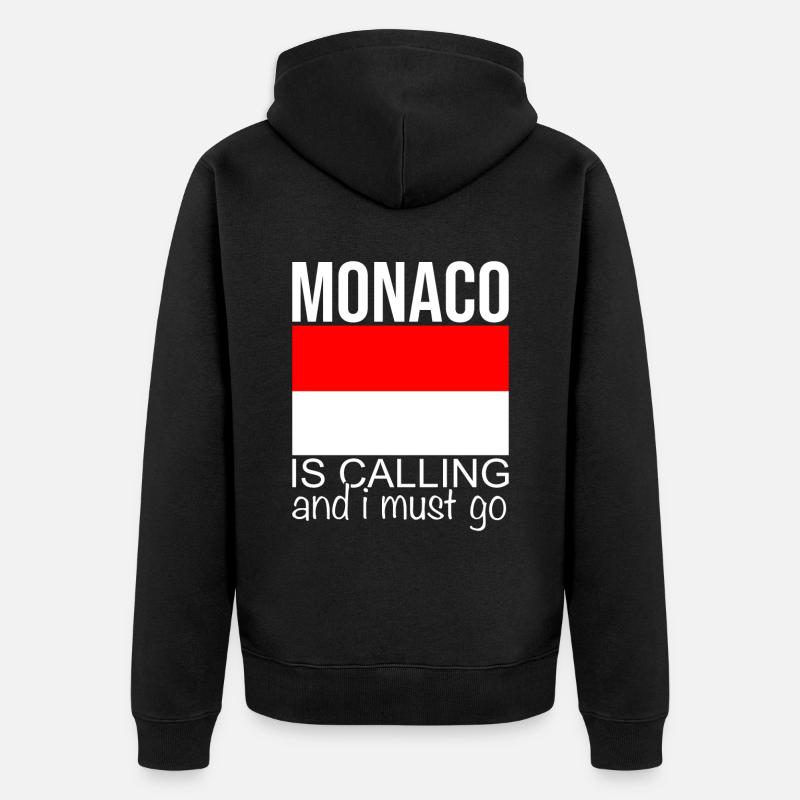 Citation Monaco - Veste à capuche bio Premium Unisexe - noir