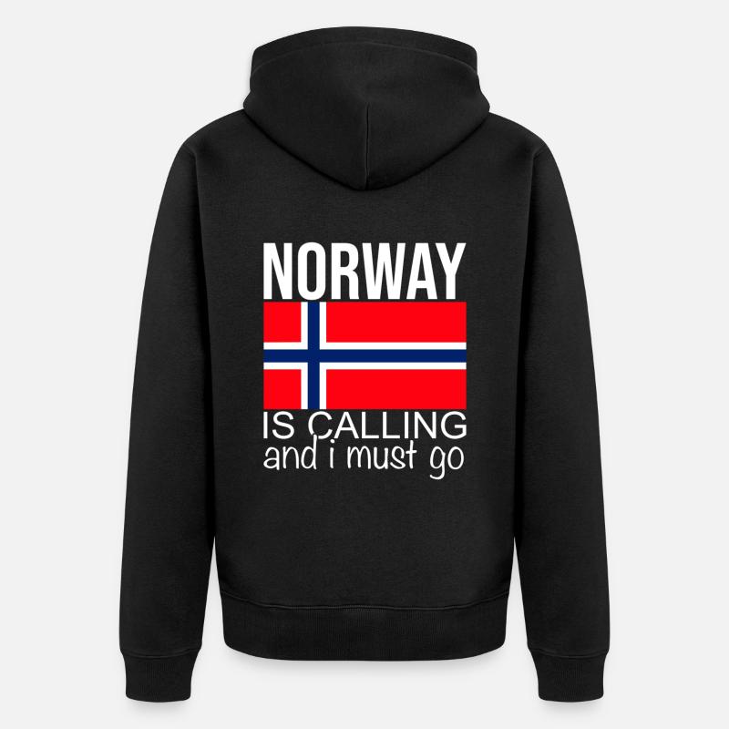 Norvège Dicton - Veste à capuche bio Premium Unisexe - noir